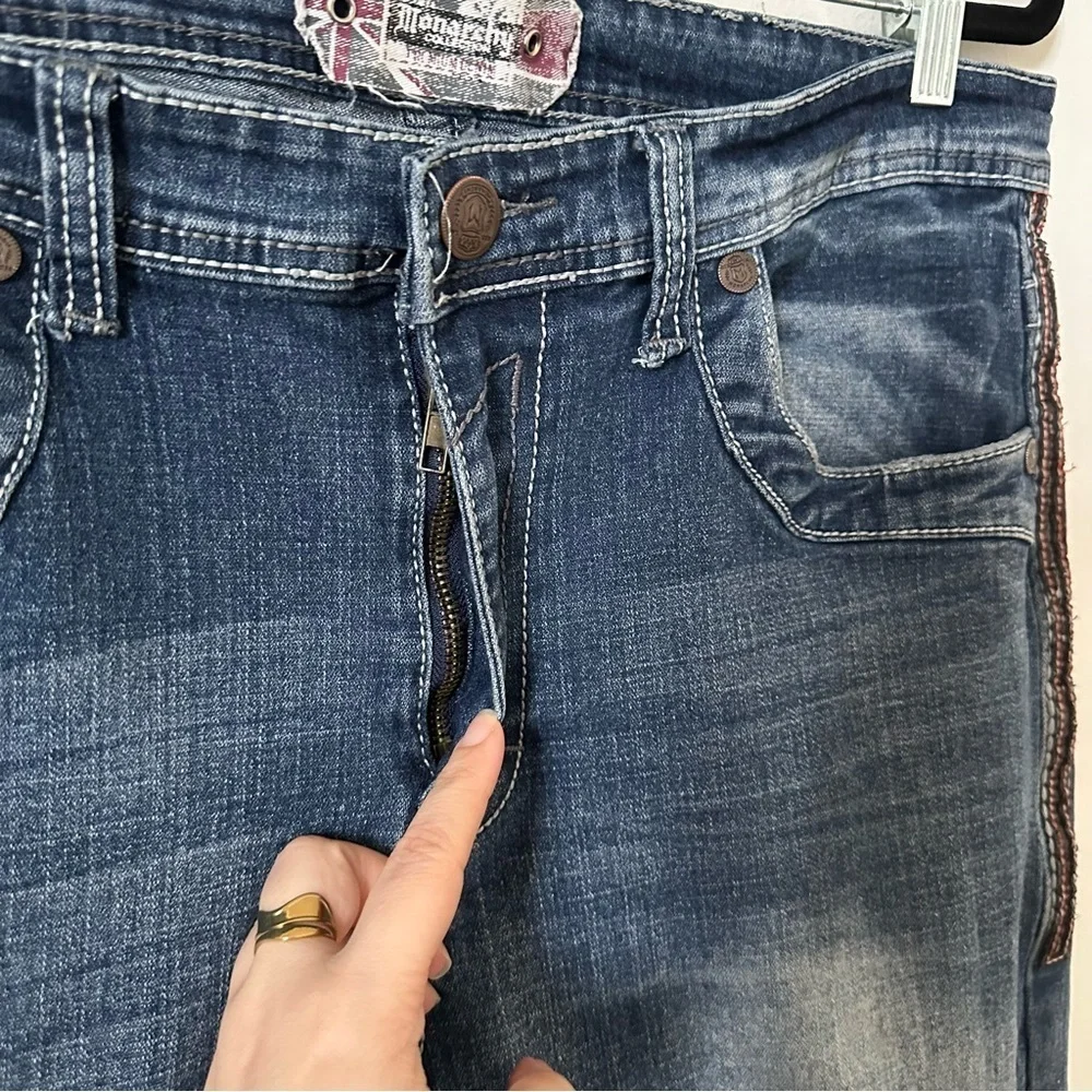 Monarchy Collection Vintage Embroidered Jeans Size 36